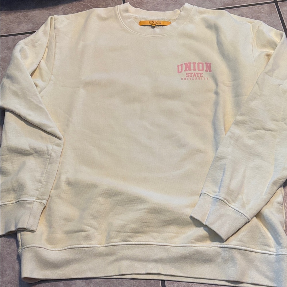 Union State Ivory Crewneck Sweater